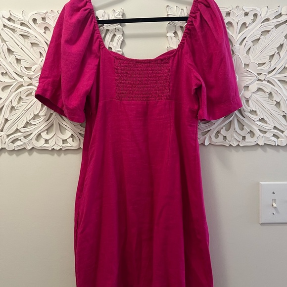 Target linen dress (pink, S) - Picture 2 of 4